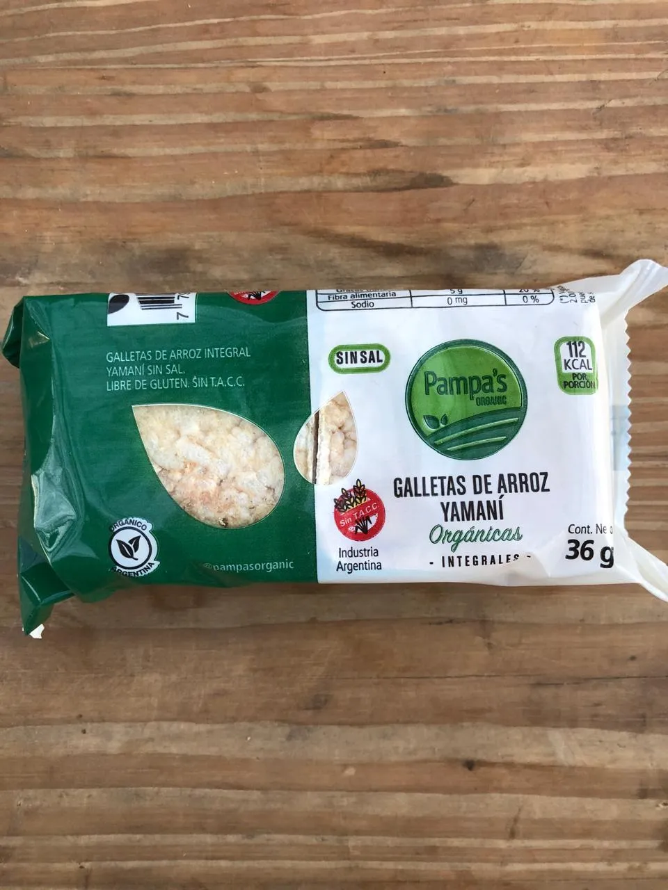 Galletas de arroz x 36 grs - Pampa Rice