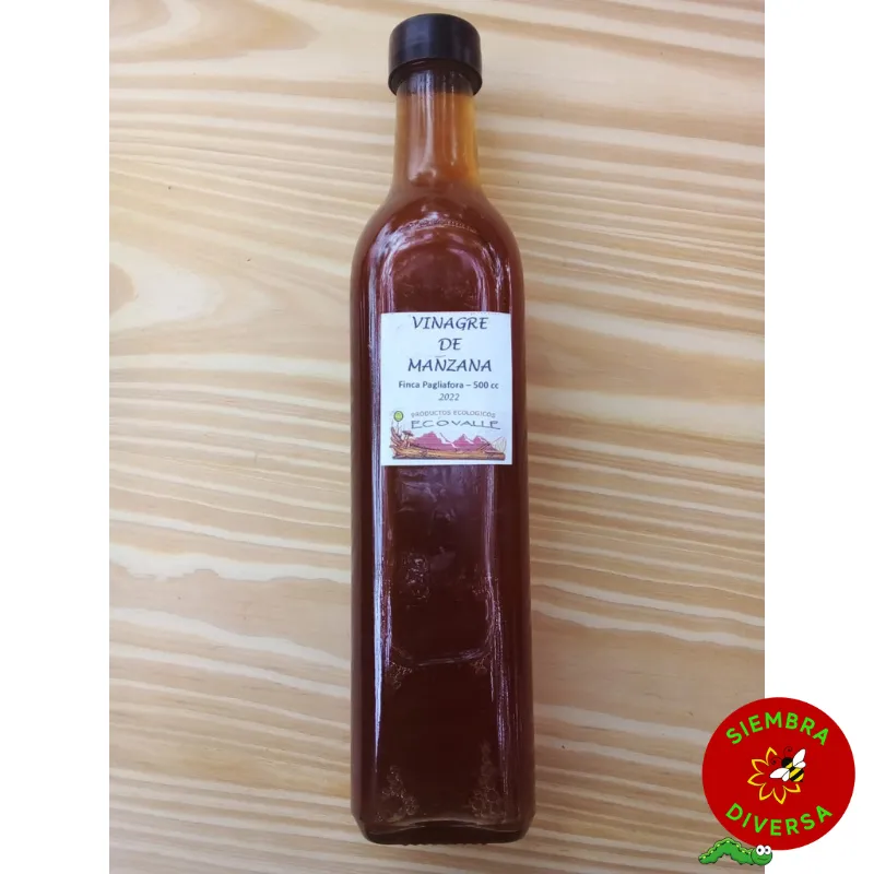 Vinagre vivo de manzana x 500 c.c. - Familia Pagliafora