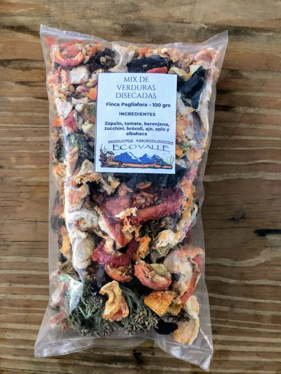 Mix de verduras disecadas x 100 grs - Finca Pagliafora