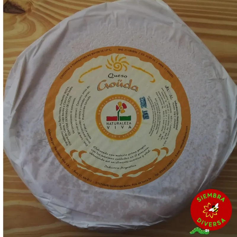 Queso Gouda x 500 grs - Naturaleza Viva